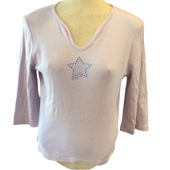 Limited Too top glitter rhinestone star Tween XXL - Picture 1 of 11